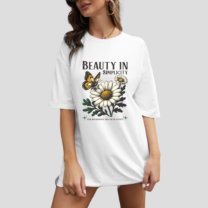 Beauty in Simplicity Oversized T-Shirt